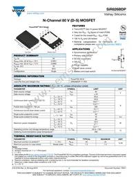 SIR826BDP-T1-RE3 Datasheet Cover