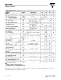 SIR850DP-T1-GE3 Datasheet Page 2