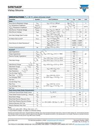 SIR870ADP-T1-GE3 Datasheet Page 2