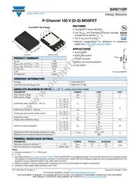 SIR871DP-T1-GE3 Datasheet Cover