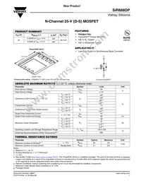 SIR888DP-T1-GE3 Datasheet Cover