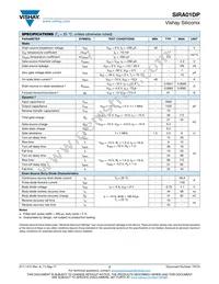 SIRA01DP-T1-GE3 Datasheet Page 2