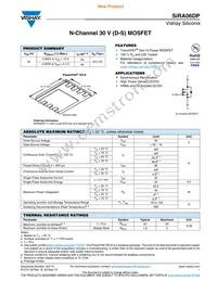 SIRA06DP-T1-GE3 Datasheet Cover