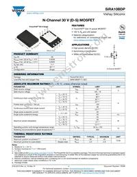 SIRA10BDP-T1-GE3 Datasheet Cover