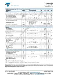 SIRA14DP-T1-GE3 Datasheet Page 2