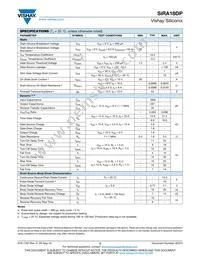SIRA18DP-T1-GE3 Datasheet Page 2