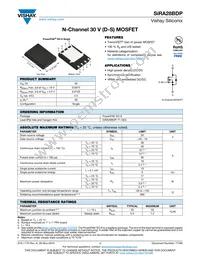 SIRA28BDP-T1-GE3 Datasheet Cover