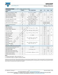 SIRA32DP-T1-RE3 Datasheet Page 2