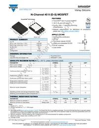 SIRA50DP-T1-RE3 Datasheet Cover