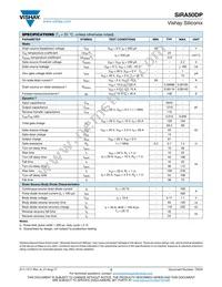 SIRA50DP-T1-RE3 Datasheet Page 2