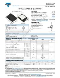 SIRA52ADP-T1-RE3 Datasheet Cover