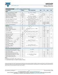 SIRA54DP-T1-GE3 Datasheet Page 2
