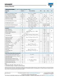 SIRA66DP-T1-GE3 Datasheet Page 2