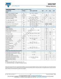 SIRA72DP-T1-GE3 Datasheet Page 2