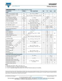 SIRA88DP-T1-GE3 Datasheet Page 2