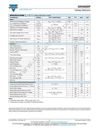 SIRA90DP-T1-GE3 Datasheet Page 2