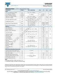 SIRB40DP-T1-GE3 Datasheet Page 2