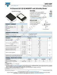 SIRC10DP-T1-GE3 Datasheet Cover