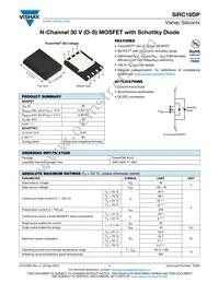 SIRC18DP-T1-GE3 Datasheet Cover