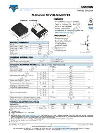 SIS106DN-T1-GE3 Datasheet Cover
