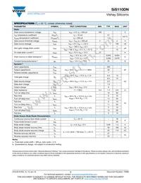 SIS110DN-T1-GE3 Datasheet Page 2