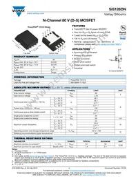 SIS126DN-T1-GE3 Datasheet Cover