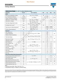 SIS330DN-T1-GE3 Datasheet Page 2