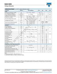 SIS413DN-T1-GE3 Datasheet Page 2