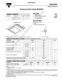 SIS424DN-T1-GE3 Datasheet Cover