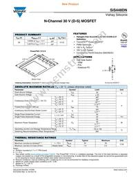 SIS448DN-T1-GE3 Datasheet Cover