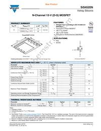 SIS452DN-T1-GE3 Datasheet Cover