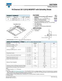 SIS776DN-T1-GE3 Datasheet Cover