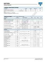 SIS776DN-T1-GE3 Datasheet Page 2