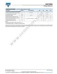 SIS778DN-T1-GE3 Datasheet Page 3