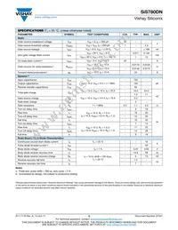 SIS780DN-T1-GE3 Datasheet Page 2