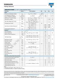 SIS892ADN-T1-GE3 Datasheet Page 2