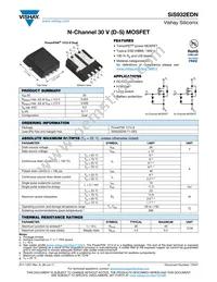 SIS932EDN-T1-GE3 Datasheet Cover