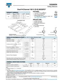 SIS990DN-T1-GE3 Datasheet Cover