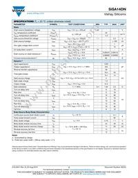 SISA14DN-T1-GE3 Datasheet Page 2
