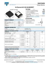 SISA72ADN-T1-GE3 Datasheet Cover