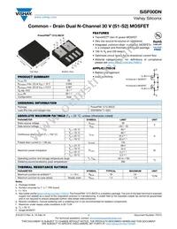 SISF00DN-T1-GE3 Datasheet Cover