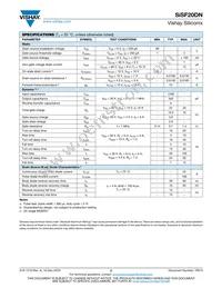 SISF20DN-T1-GE3 Datasheet Page 2