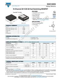 SISH106DN-T1-GE3 Datasheet Cover