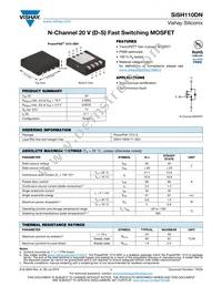 SISH110DN-T1-GE3 Datasheet Cover