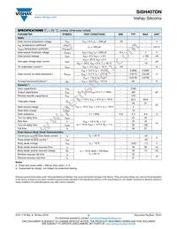 SISH407DN-T1-GE3 Datasheet Page 2