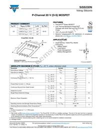 SISS23DN-T1-GE3 Datasheet Cover