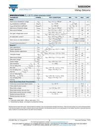 SISS30DN-T1-GE3 Datasheet Page 2