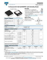 SISS60DN-T1-GE3 Datasheet Cover