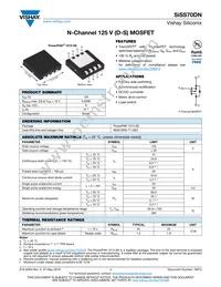 SISS70DN-T1-GE3 Datasheet Cover