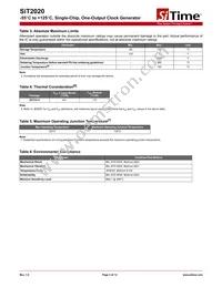 SIT2020AMAS3-33E-40.000000E Datasheet Page 3